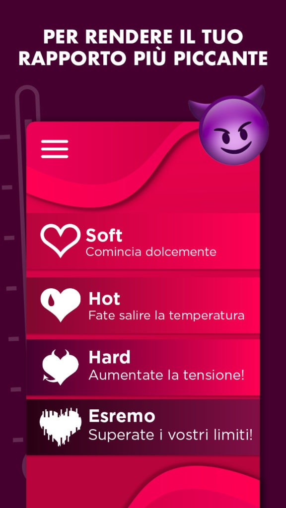 Gioco Coppia – Applicazione d’Obbligo o Verità per le coppie - Hot & Sexy